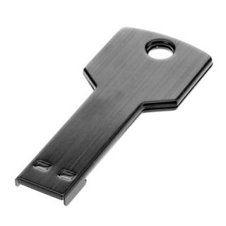 Key Shaped Metal USB Flash Drives 2G(Black)