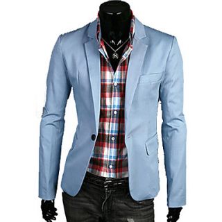 Mens Basic Causal Solid Color Suit