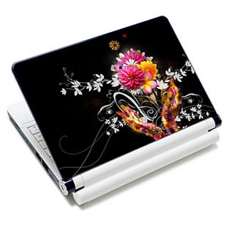 Flowers Pattern Laptop Protective Skin Sticker For 10/15 Laptop 18373(15 suitable for below 15)