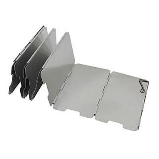 9PCS Al Alloy Barbecue Dismountable Windproof Boards(65x13.5x0.2CM)