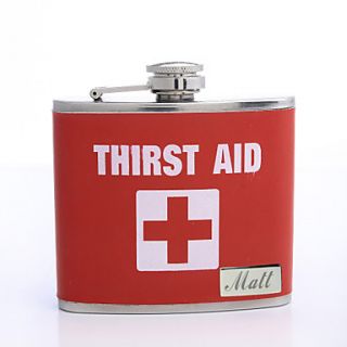 Personalized 5 oz Flask   First Aid