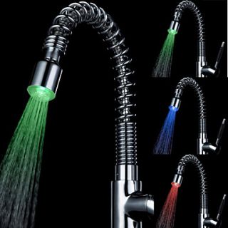 Contemporary Thermochromic Color Changing LED Faucet Nozzle