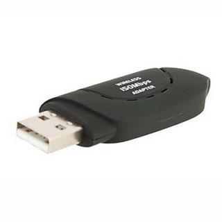 High Quality Portable Mini USB 2.0/802.11n/150m Wireless USB Adapter(Black)