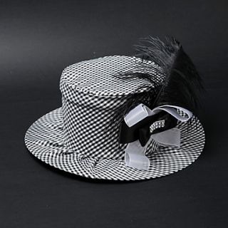 Fashion Fabric / Alloy With Feather Partying/ Honeymoon Hat
