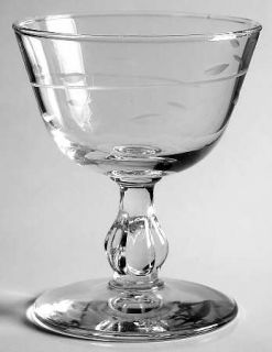 Libbey   Rock Sharpe Interlude (Clove Stem) Champagne/Tall Sherbet   Stem #3003,