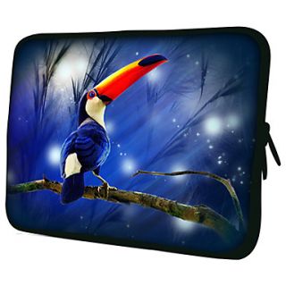 Standing BirdPattern Nylon Material Waterproof Sleeve Case for 11/13/15 LaptopTablet