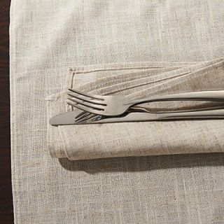 Set Of 6 Classic Solid Linen Napkin