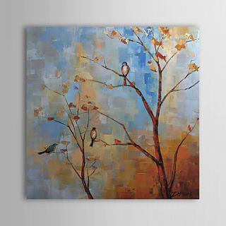 Hand Painted Oil Painting Botanical Tree and Bird 1305 FL0130