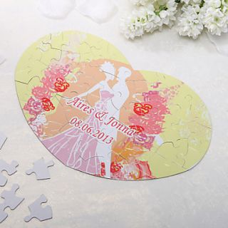 Personalized Heart Shaped Jigsaw Puzzle   Sweet Moment