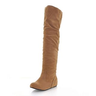 Suede Flat Heel Knee High Boots Casual / Party / Evening Shoes (More Colors)