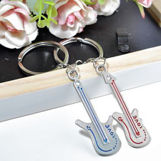 Personalized Keyring   Guitar (Set of 6 Pairs)