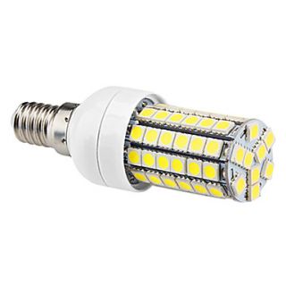 E14 7W 69x5050SMD 630LM 6000 6500K Natural White Light LED Corn Bulb (220 240V)