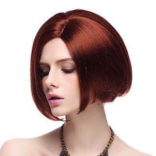 Capless High Quality Synthetic Red Straight BOB Hair Wigs