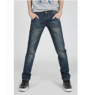 Mens Work Fashion Long Jeans
