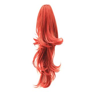 22 Inch synthetic Red Popular Wave Ponytail Hair Extensions