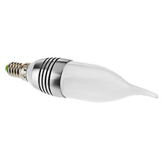 E14 3W 180 210LM 3000 3500K Warm White Light LED Candle Bulb (85 265V)