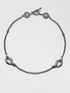 Konstantino Sterling Silver Station Necklace   Silver