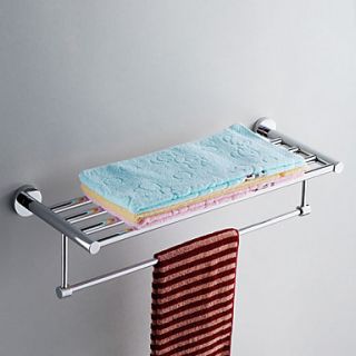 Round Bottom Stainless Steel Towel Rack Bathroom Shelf