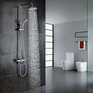 Sprinkle by Lightinthebox   Chrome Finish Contemporary Shower Faucet with Handheld and 8 Showerhead
