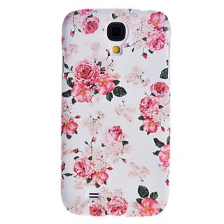 Elegant Design Peony Pattern Relief Hard Case for Samsung Galaxy S4 I9500