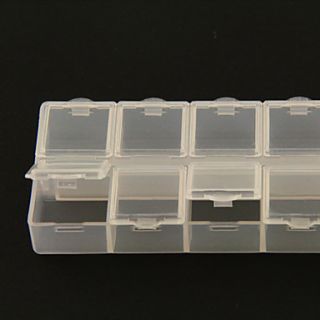2x5 Clear Plastic Nail Art Tip Storage Box Case Tool (13.56.11.8)