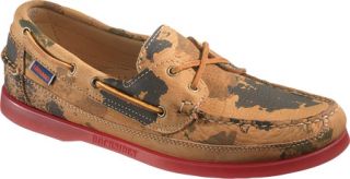 Mens Sebago Schooner Casual   Camouflage Moc Toe Shoes