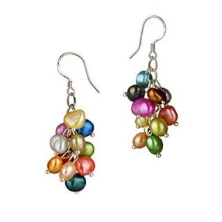 Beautiful Colorful Pearl Womens Earrings