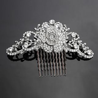 Fabulous Alloy Hair Combs with Rhinestone Wedding Bridal Headpieces