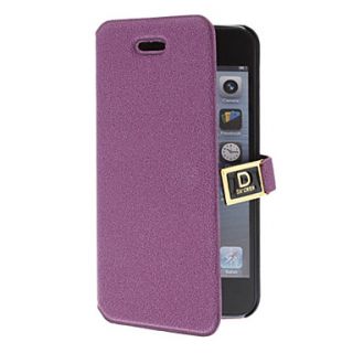 Refined Design Solid Color Full Body Case with Card Slot and Magnetic Snap for iPhone 5/5S