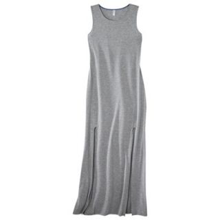 Xhilaration Juniors Double Slit Maxi Dress   Gray L(11 13)