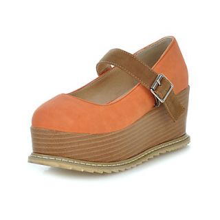 Sexy Leatherette Platform Heel With Buckle Casual Shoes(More Colors)