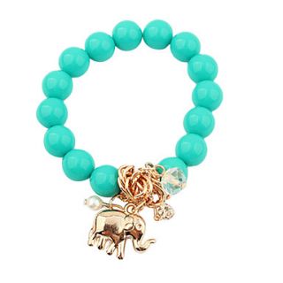 Fashion Resin With Pearl/Rhinestone Calf Elephant Womens Bracelet (More Colors)