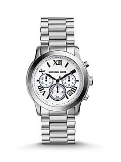 Michael Kors Cooper Stainless Steel Chronograph Bracelet Watch   Silver
