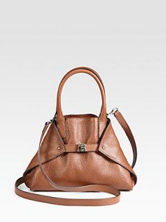 Akris Ai Mini Crossbody Bag   Caramel