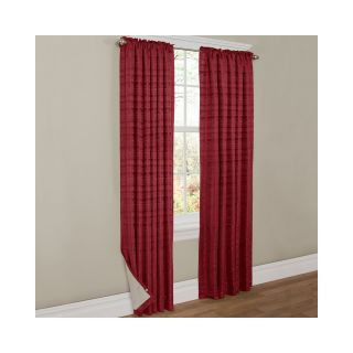 Thermal Shield Francesca Rod Pocket Curtain Panel, Red