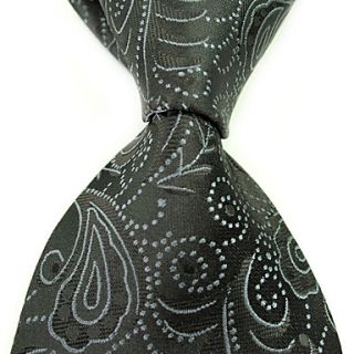 Mans Stylish Classic Stripes Woven Silk Necktie