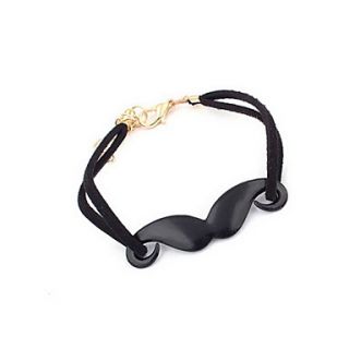 Charming Alloy/Leatherette With Moustache Womens Bracelet(More Colors)