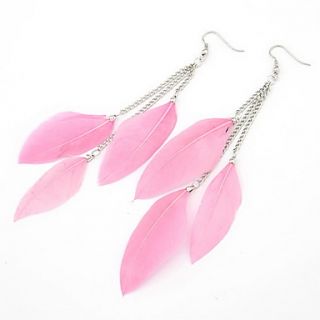 Elegant Alloy With Feather Womens Earrings (More Colors)