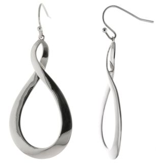 Figure 8 Drop Earrings Sterling Silver, Womens