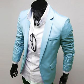 Mens Solid Color Slim Suit
