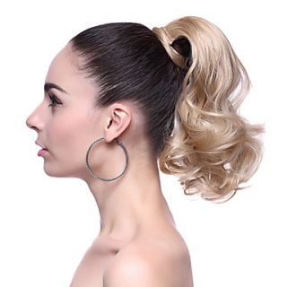 High Quality Synthetic Short Wavy Blonde Ponytail