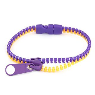 Fluorescence Color Zipper Pattern Bracelet(Assorted Colors)
