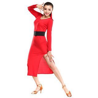 Ballroom Dancewear Viscose Latin Dance Dress for Ladies(More Colors)