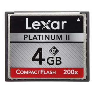 4GB Lexar Platinum II 200X CompactFlash Card