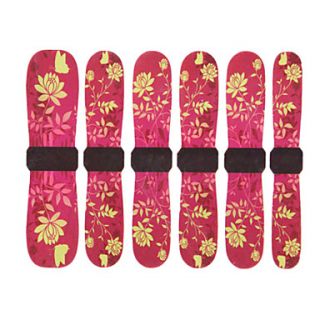 3D Full Cover Nail Water Transfer Stickers C8 Sery Fushcia Lotus