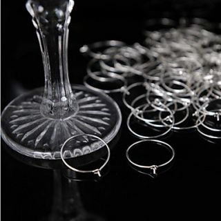Silver Plated Wine Glass Charms(set of 12)