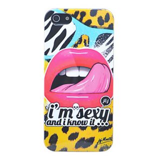 Joyland ABS Sexy Lips Pattern Back Case for iPhone 5/5S