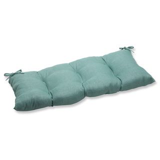 Pillow Perfect Outdoor Green Wrought Iron Loveseat Cushion (GreenClosure Sewn Seam ClosureUV Protection Yes Weather Resistant Yes Care instructions Spot Clean or Hand Wash Fabric with Mild Detergent. Dimensions 44 inch long x 18.5 inch wide x 5 inch 
