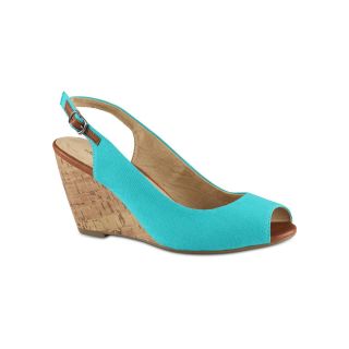 CALL IT SPRING Call It Spring Briana Slingback Wedge Sandals,   Turquoise,
