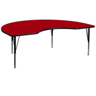 FlashFurniture Kidney Activity Table XU A4872 KIDNY  Finish Red